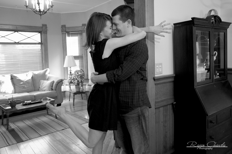 Engagement photo session in Burlington, Vt.